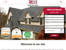 Tablet Screenshot of genesisroofingiowa.com